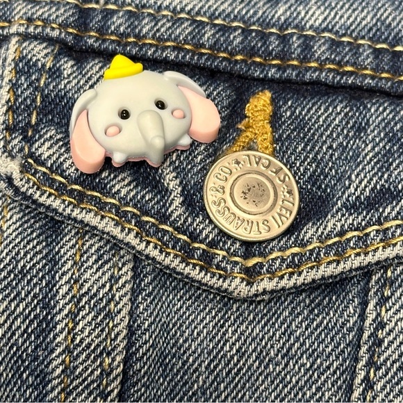 Upcycled Retro Disney Characters.  Levi Strauss, Upcycled Denim Jeans Jacket, L - Picture 4 of 10